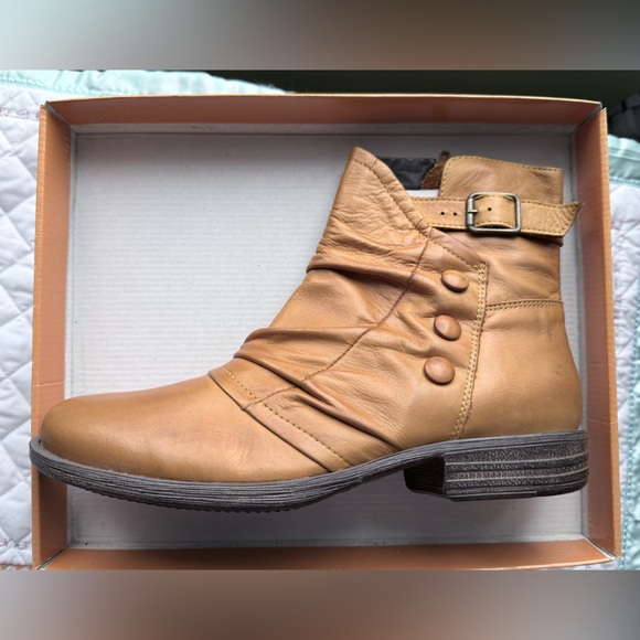 Miz Mooz Amber Ankle Boots with Buckle and Button Details - Picture 11 of 14